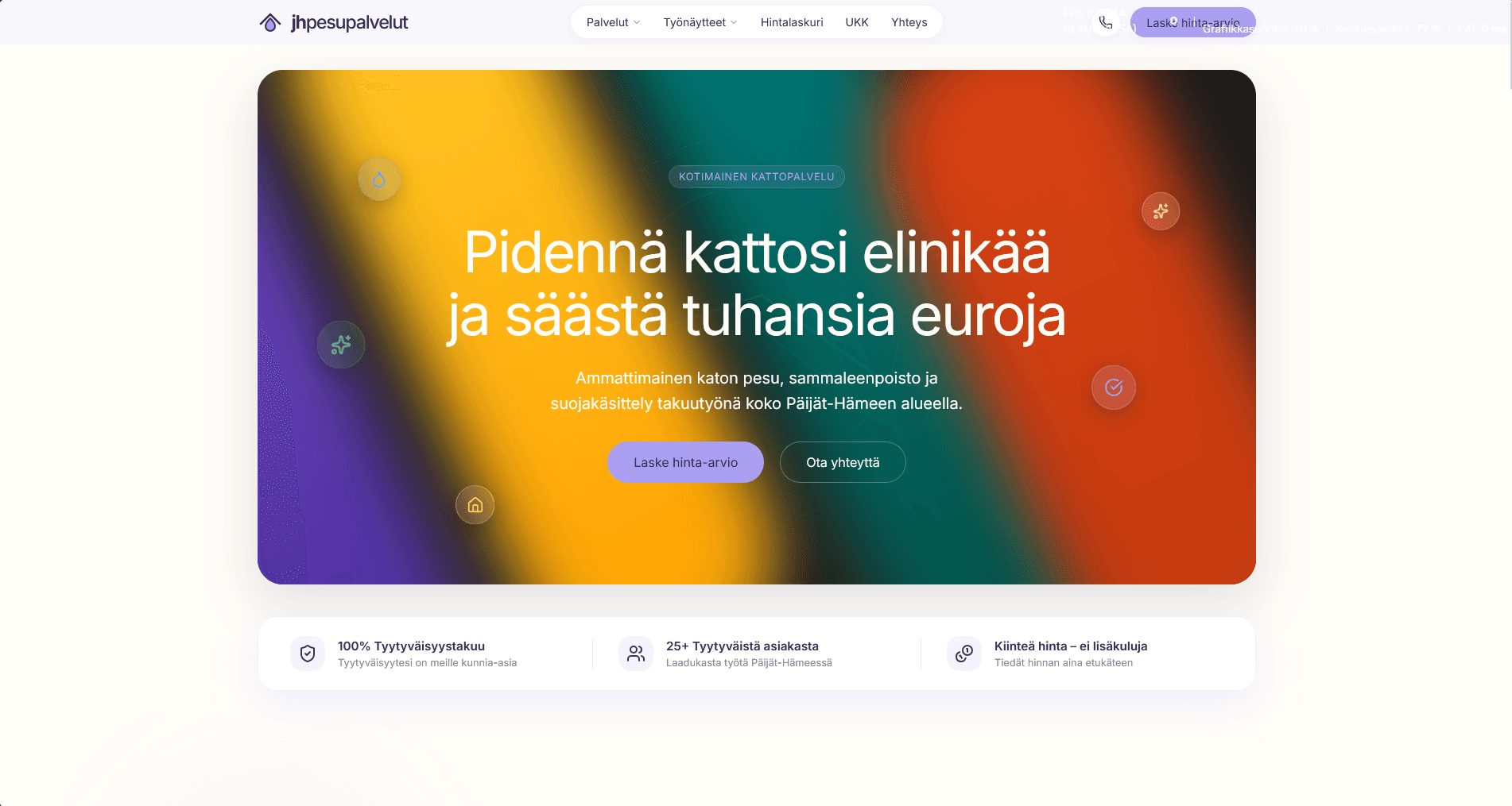 jhpesupalvelut.com